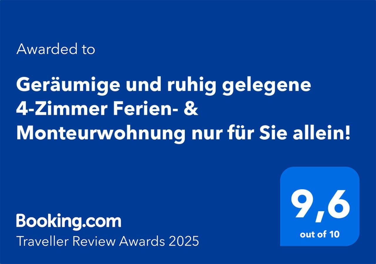 4 Zimmer Geraeumige Und Ruhig Gelegene Ferien- Und Monteurwohnung Nur Fuer Sie Allein Aujvari Vermietungen Spiegelberg Luaran gambar